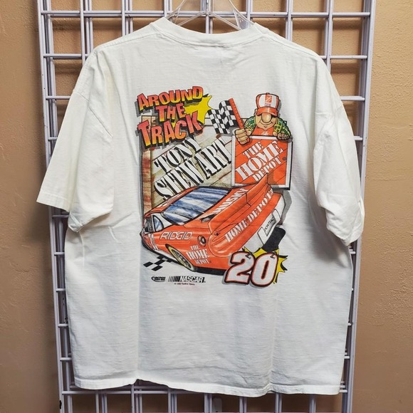 Vintage Tony Stewart HOME DEPOT MAKIN DUST AROUND THE TRACK t-shirt - Picture 5 of 7